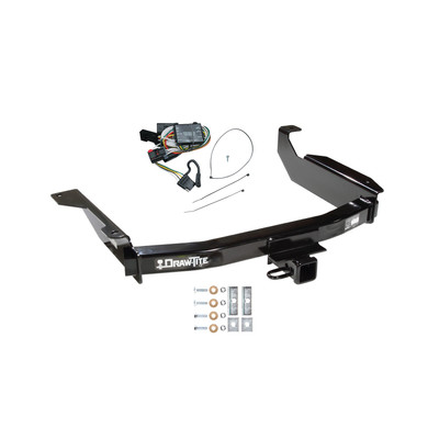 2000-2003 Dodge Durango Draw-tite Class 3 Trailer Hitch, 2 Inch Square Receiver Bundle w/ Plug-n-Play T-One Wiring Harness