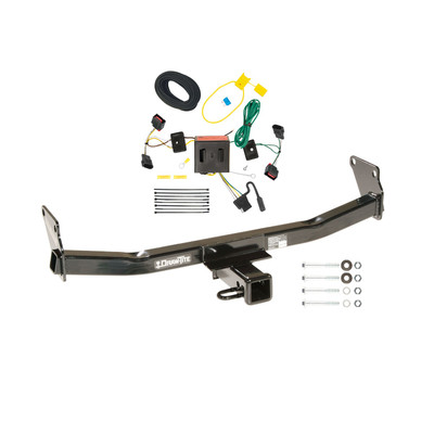 2008-2017 Jeep Patriot Draw-tite Class 3 Trailer Hitch, 2 Inch Square Receiver Bundle w/ Plug-n-Play T-One Wiring Harness