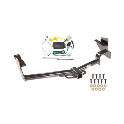 2008-2013 Toyota Highlander Draw-tite Class 3 Trailer Hitch, 2 Inch Square Receiver Bundle w/ Plug-n-Play T-One Wiring Harness