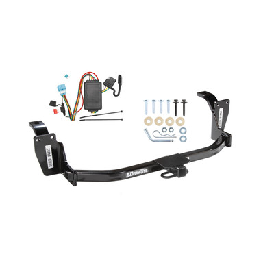 2012-2012 Honda Crosstour Draw-tite Class 1 Trailer Hitch, 1-1/4 Inch Square Receiver Bundle w/ Plug-n-Play T-One Wiring Harness