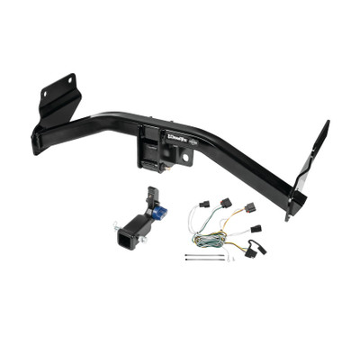 2011-2013 Jeep Grand Cherokee Draw-tite Hidden Hitch Completely Hidden Trailer Hitch 2 Inch Removable Receiver Bundle w/ Plug-n-Play T-One Wiring Harness