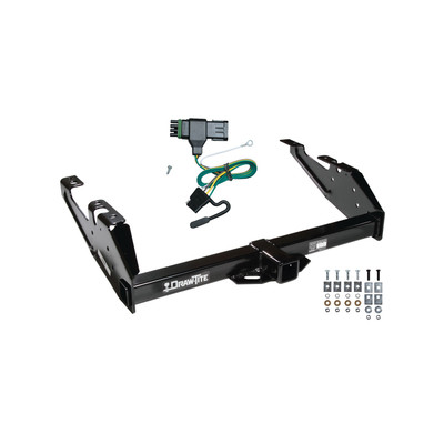 1988-2000 GMC K2500 Draw-tite Class 3 Trailer Hitch, 2 Inch Square Receiver Bundle w/ Plug-n-Play T-One Wiring Harness 75033