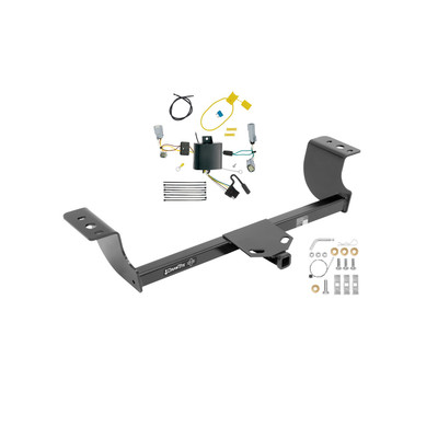 2015-2023 Dodge Challenger Except w/Quad Tip Exhaust Draw-tite Class 2 Trailer Hitch, 1-1/4 Inch Square Receiver Bundle w/ Plug-n-Play T-One Wiring Harness