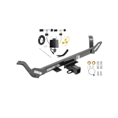 2020-2024 BMW X1 Draw-Tite Class 3 Trailer Hitch, 2 Inch Square Receiver Bundle w/ Plug-n-Play T-One Wiring Harness