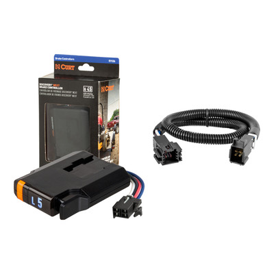 2016-2019 Mercedes-Benz GLE63 AMG with Factory Tow Package CURT Discovery NEXT Time-Delay Trailer Brake Controller for 1-4 Axles #51126