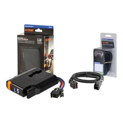 2013-2018 Ford Police Interceptor Utility  CURT Discovery NEXT Time-Delay Trailer Brake Controller for 1-4 Axles #51126