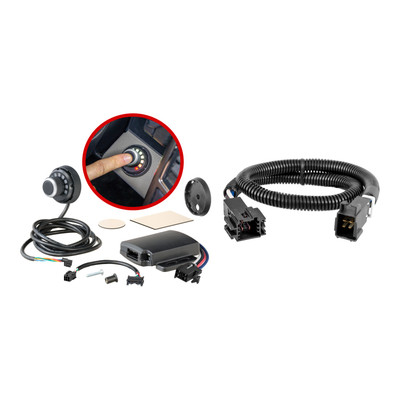 2016-2018 Mercedes-Benz GLE550 with Factory Tow Package CURT Venturer NEXT Time-Delay Trailer Brake Controller for 1-3 Axles #51116