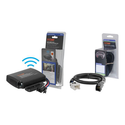 2012-2021 Nissan NV3500  CURT Echo Under-Dash Trailer Brake Controller, Bluetooth® Smartphone for 1-4 Axles #51190