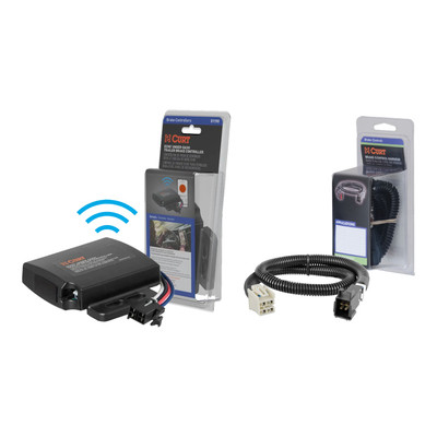2015-2020 Chevrolet Suburban  CURT Echo Under-Dash Trailer Brake Controller, Bluetooth® Smartphone for 1-4 Axles #51190