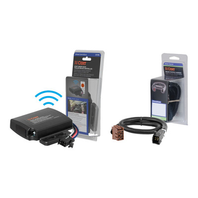 2007-2007 Chevrolet Silverado 3500 Classic  CURT Echo Under-Dash Trailer Brake Controller, Bluetooth® Smartphone for 1-4 Axles #51190