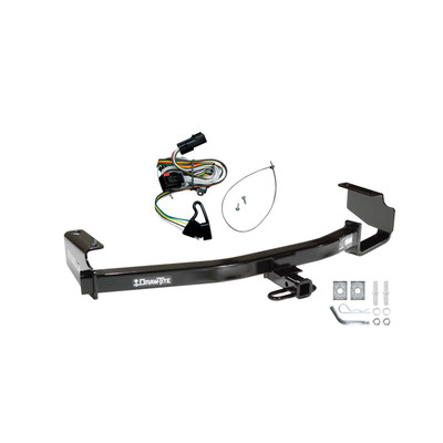 2001-2003 Chrysler Voyager Draw-tite Class 2 Trailer Hitch, 1-1/4 Inch Square Receiver Bundle w/ Plug-n-Play T-One Wiring Harness