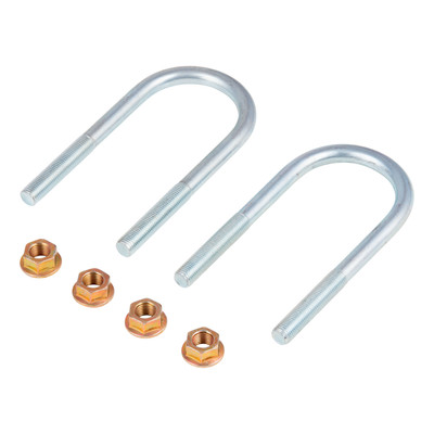 Lippert 2024117444 Trailer Axle U-Bolt & Nut Kit, 3/8"-24 x 4.38", 1.75" Tube