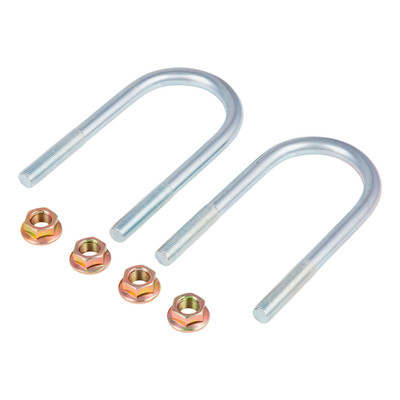 Lippert 2024117446 Trailer Axle U-Bolt & Nut Kit, 1/2"-20 x 5.5", 2.38" Tube