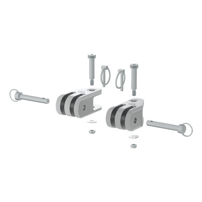 CURT 70011 Rambler Heavy-Duty 3-Lug Shackle Ends, 2 Pack