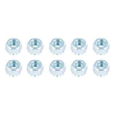 Lippert 2025027776 Trailer Brake Hex Lock Mounting Nut, 7/16"-20 Thread Size, 10 Pack