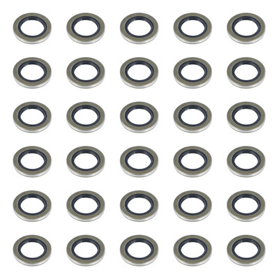 Lippert 2025047575 Double Lip Grease Seal, 1,250-lb. Axles, 1.25" Spindle Shaft Diameter, 1.983" Hub Bore Diameter, 30 Pack