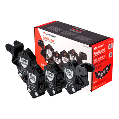 Lippert 3,500 to 8,000-lb. Axles (Two Pairs) 2024115697 Road Armor Shock-Absorbing Trailer Equalizer Short Triple Axle Kit for 3,500 to 8,000-lb. Axles (Two Pairs)