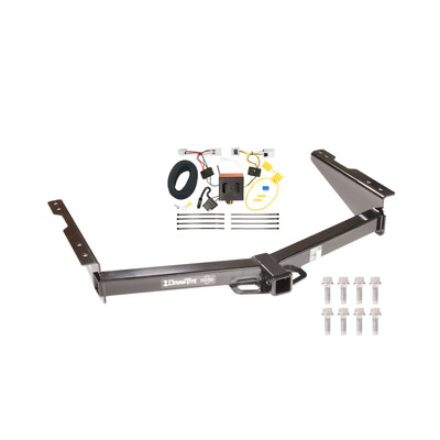 2012-2021 Nissan NV3500 Draw-tite Class 4 Trailer Hitch, 2 Inch Square Receiver Bundle w/ Plug-n-Play T-One Wiring Harness