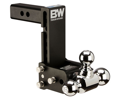 B&W 10K 7" Drop 7.5" Rise ( 1-7/8" , 2-5/16" Balls) Adjustable Ball Mount Hitch For 2" Recievers  TS10049B