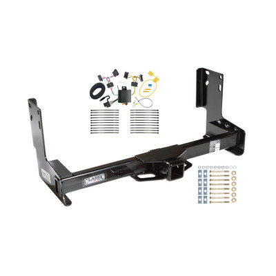 2010-2013 Mercedes-Benz Sprinter 2500 Except w/Factory Step Bumper Draw-tite Class 4 Trailer Hitch, 2 Inch Square Receiver Bundle w/ Plug-n-Play T-One Wiring Harness