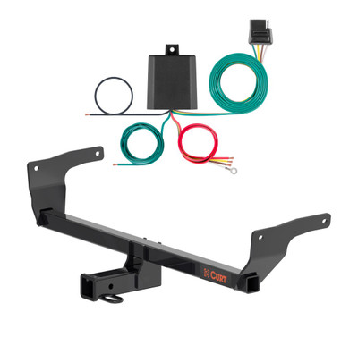 2022 - 2026 Lexus NX350 Excluding F Sport Curt 2", Class 3 Trailer Tow Hitch + 4-flat Wiring Kit 13615