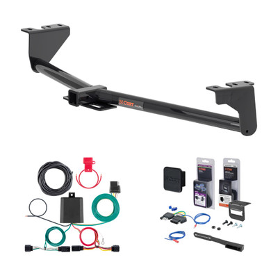 2025 - 2026 Kia Carnival Curt 2" Class 3 Trailer Tow Hitch + 5-Flat Wiring Kit Tow Boat/Utility Trailer with Surge Brakes 13478