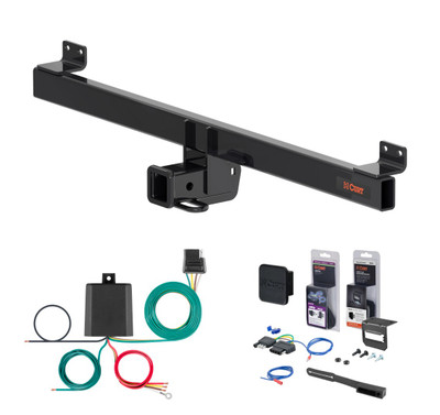 2023 - 2026 Honda HR-V Curt 2" Class 3 Trailer Tow Hitch + 5-Flat Wiring Kit Tow Boat/Utility Trailer with Surge Brakes 13645