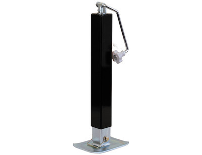 Buyers Products 7000 lb, 2.5" Square Tube, Top Wind Trailer Jack 289-0091310, 26" Lift Height, Drop-Foot Design