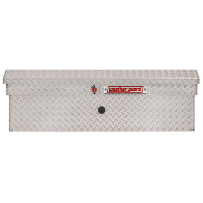 WEATHER GUARD 180-0-04 41" Lo-Side Aluminum Truck Tool Box, 3 cu ft, Clear Finish, High Security Lock