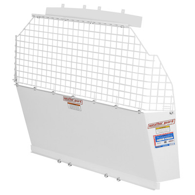 Weather Guard 96111-3-02 Compact Bulkhead Mesh, 11" Deep x 48.5" High x 55.75" Wide, White Steel Van Storage