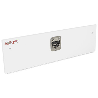 Weather Guard 9504-3-01 Shelf Door Unit, 38.5" W x 10.5" H x 1" D, White Steel Van Storage Cabinet Door