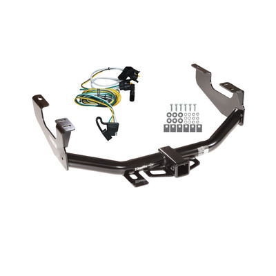 2004-2004 Ford F-150 Heritage Flareside Draw-tite Class 4 Trailer Hitch, 2 Inch Square Receiver Bundle w/ Plug-n-Play T-One Wiring Harness