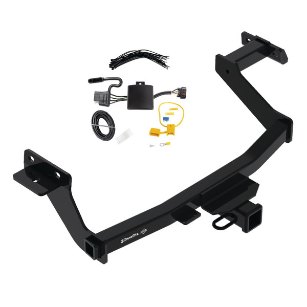 2022-2024 Hyundai Santa Cruz Draw-tite Class 3 Trailer Hitch, 2 Inch Square Receiver Bundle w/ Plug-n-Play T-One Wiring Harness - Draw-tite