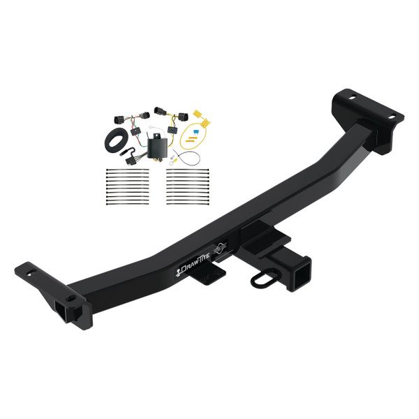 2019-2023 Ford Ranger Draw-tite Class 4 Trailer Hitch, 2 Inch Square Receiver Bundle w/ Plug-n-Play T-One Wiring Harness - Draw-tite