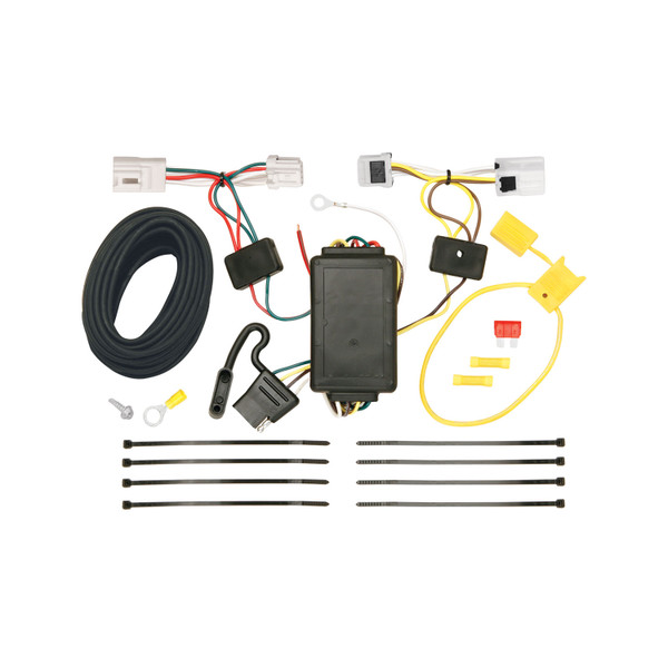 2008-2013 Nissan Rogue Except Krom Draw-tite Class 2 Trailer Hitch, 1-1/4 Inch Square Receiver Bundle w/ Plug-n-Play T-One Wiring Harness