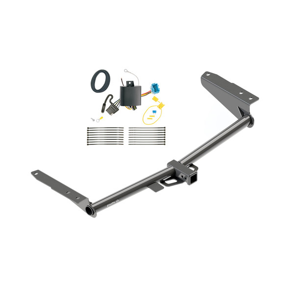 2018-2024 Honda Odyssey Without Fuse ProvisionsDraw-Tite Class 3 Trailer Hitch, 2 Inch Square Receiver Bundle w/ Plug-n-Play T-One Wiring Harness - Draw-tite