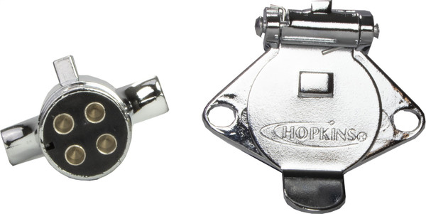 Hopkins 4-Pole Round Connector Set 48295 - Hopkins