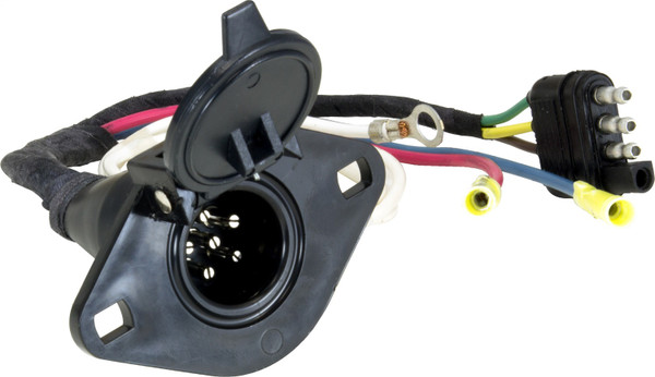 Hopkins 4-Flat To 6-Round Connector 47155