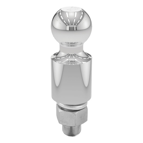 CURT 40032 Chrome Trailer Hitch Ball, 3,500 lbs, 2-Inch Rise, 1-7/8-Inch Diameter, 1 x 2-1/8-Inch Shank - CURT