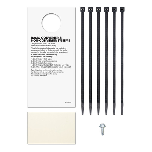 CURT 55326 Vehicle-Side Custom 4-Pin Trailer Wiring Harness, Fits Select Ford Crown Victoria, Ford Mustang, Mercury Grand Marquis