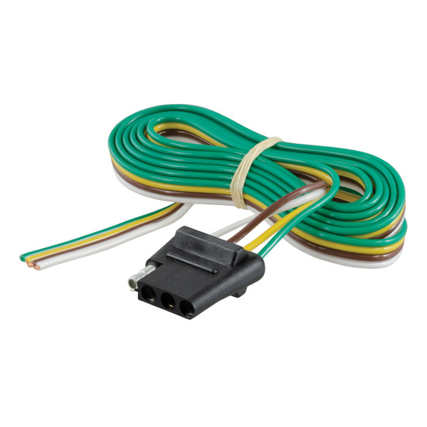 CURT 58042 Vehicle-Side 4-Pin Flat Trailer Wiring Harness with 48-Inch Wires - CURT