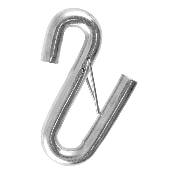 CURT 81830 17/32-Inch Certified Trailer Safety Chain S-Hook with Latch, 7,600 lbs - CURT