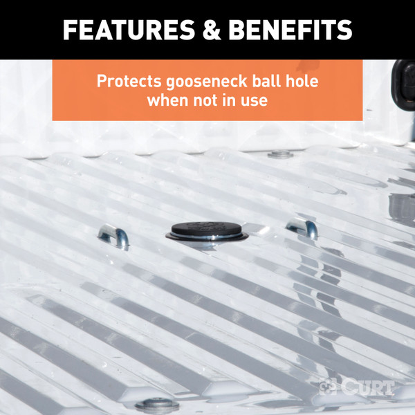 CURT 66165 Replacement Black Rubber Gooseneck Hitch Cover