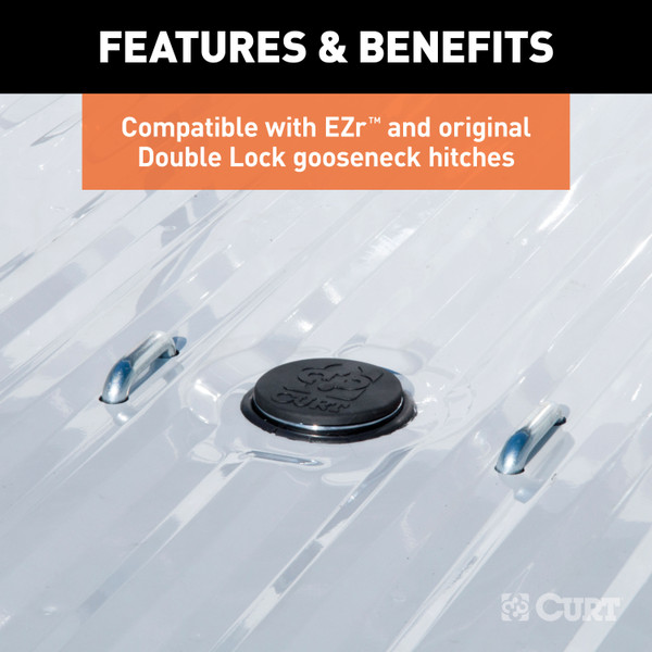 CURT 66165 Replacement Black Rubber Gooseneck Hitch Cover