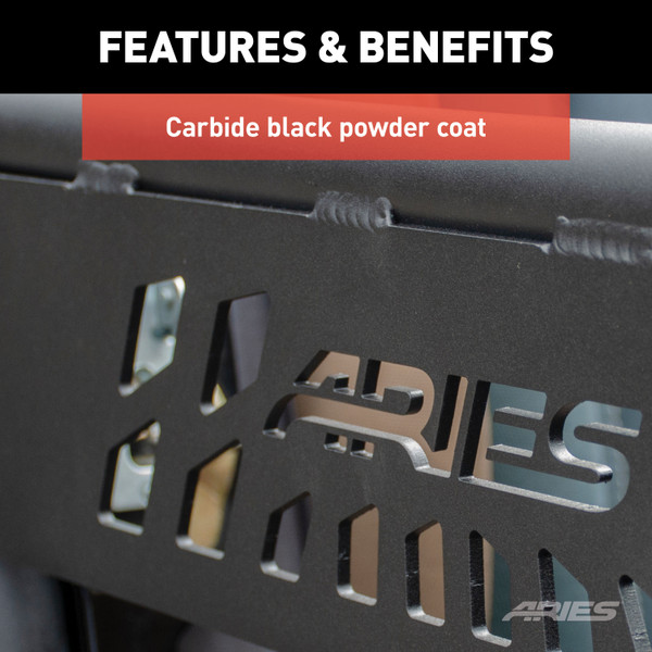 ARIES 1500100 Black Aluminum Jeep Wrangler TJ Tube Half Doors