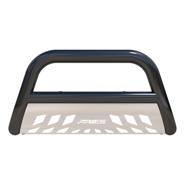 ARIES B35-2005 3-Inch Black Steel Bull Bar, No-Drill, Select Toyota 4Runner