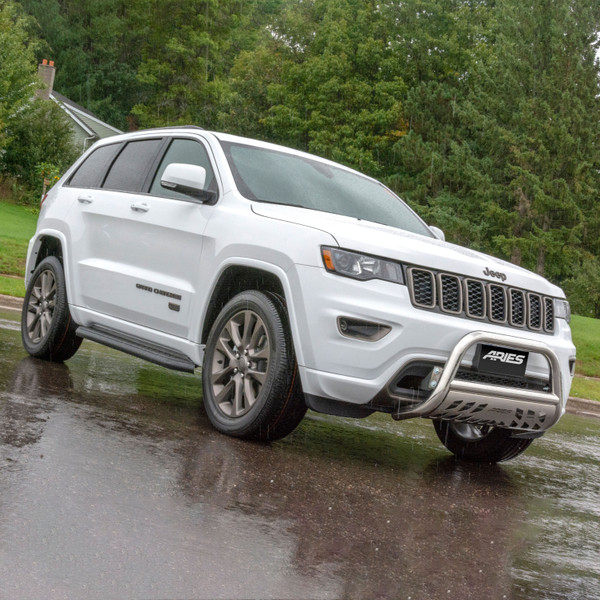 ARIES 2051009 AeroTread 5 x 67-Inch Polished Stainless SUV Running Boards, Select Jeep Grand Cherokee