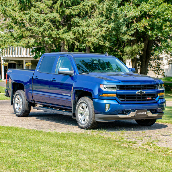 ARIES 2055511 RidgeStep Black Steel 6-1/2 x 75-Inch Truck Running Boards, Select Chevrolet Silverado, Tahoe, GMC Sierra, Yukon