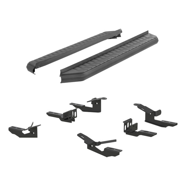 ARIES 2061003 AeroTread 5 x 76-Inch Black Stainless SUV Running Boards, Select Ford Explorer - ARIES