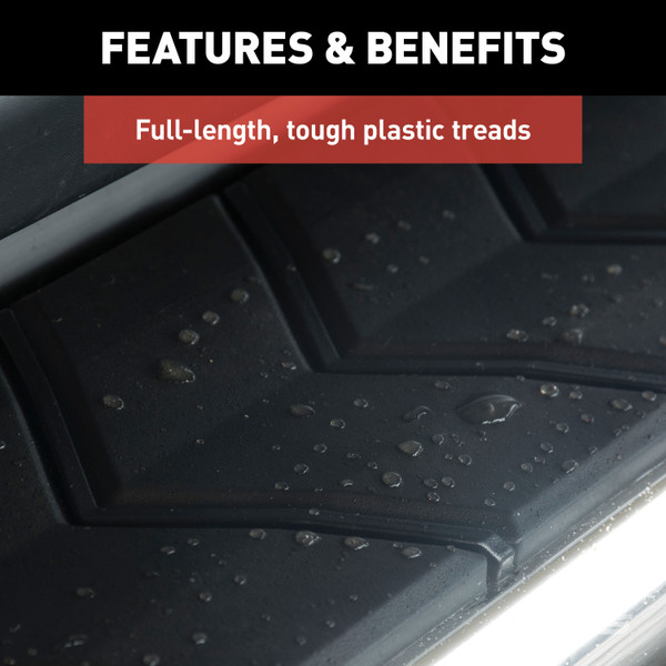 ARIES 2051035 AeroTread 5 x 73-Inch Polished Stainless SUV Running Boards, Select GMC Acadia, Cadillac XT5